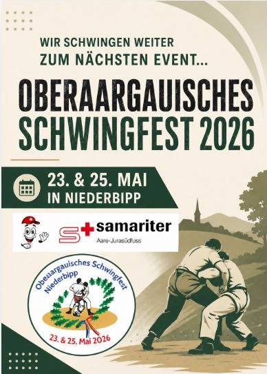 wir Schwingen weiter zum nächsten Event - Oberaargauisches Schwingfest 2026