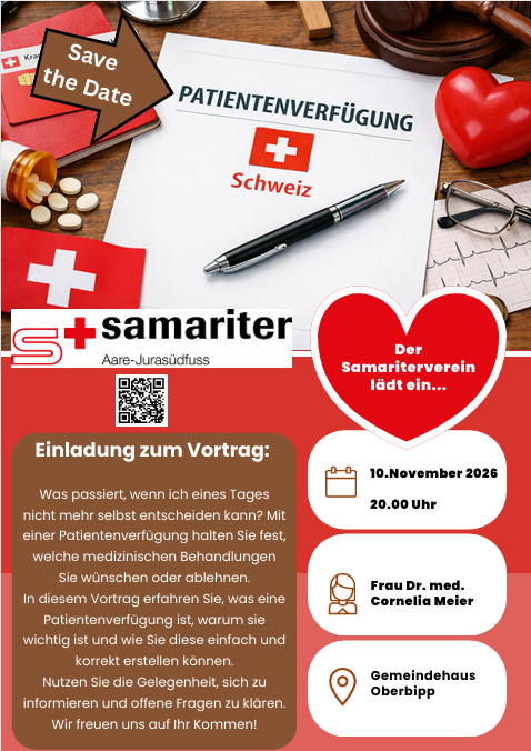 Patientenverfügung - öffentlicher Vortrag